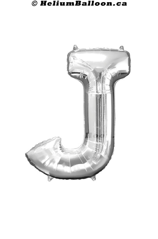Make Your Own Balloon Phrase - Silver Letters 34" - Helium Filled