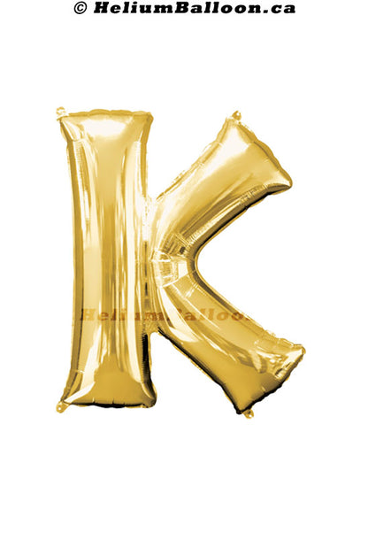 Make Your Own Balloon Phrase - Gold Letters 34" - Helium Filled