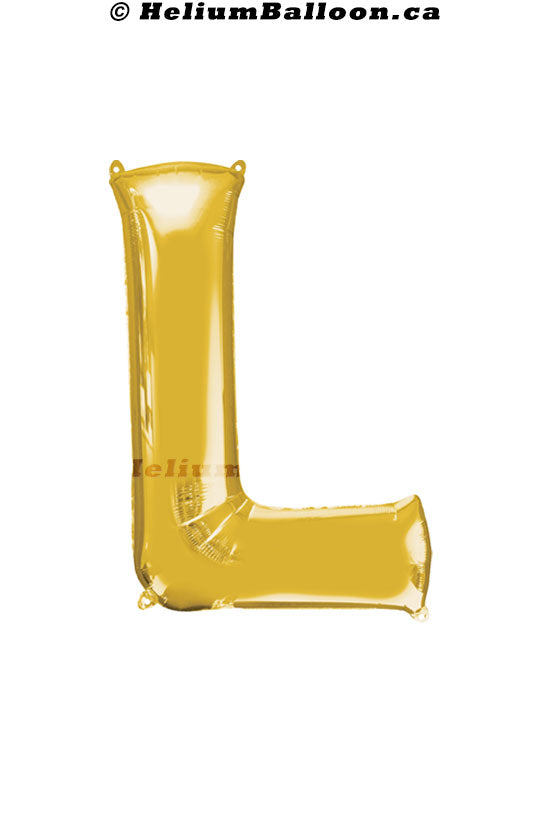 Créez votre propre phrase en ballon - Lettres dorées 34" - Rempli d'hélium