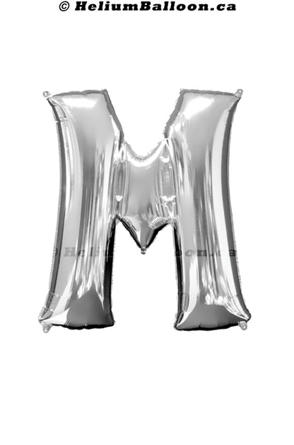 Make Your Own Balloon Phrase - Silver Letters 34" - Helium Filled