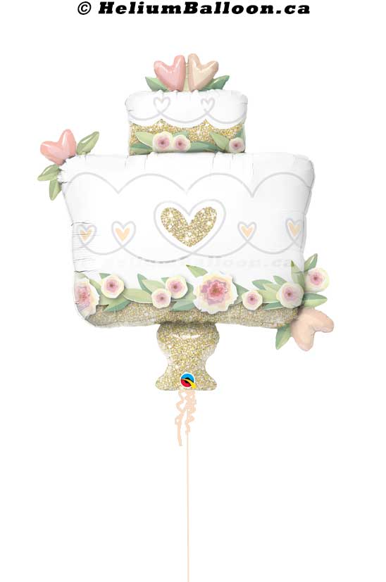 Wedding-Cake-helium-balloon-Montreal-delivery-Livraison-bouquets-de-ballons-Helium-Montreal-Gateau-Mariage