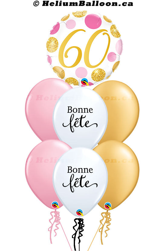 Ballon Joyeux anniversaire + confettis x 6 - Boutique Poubeau