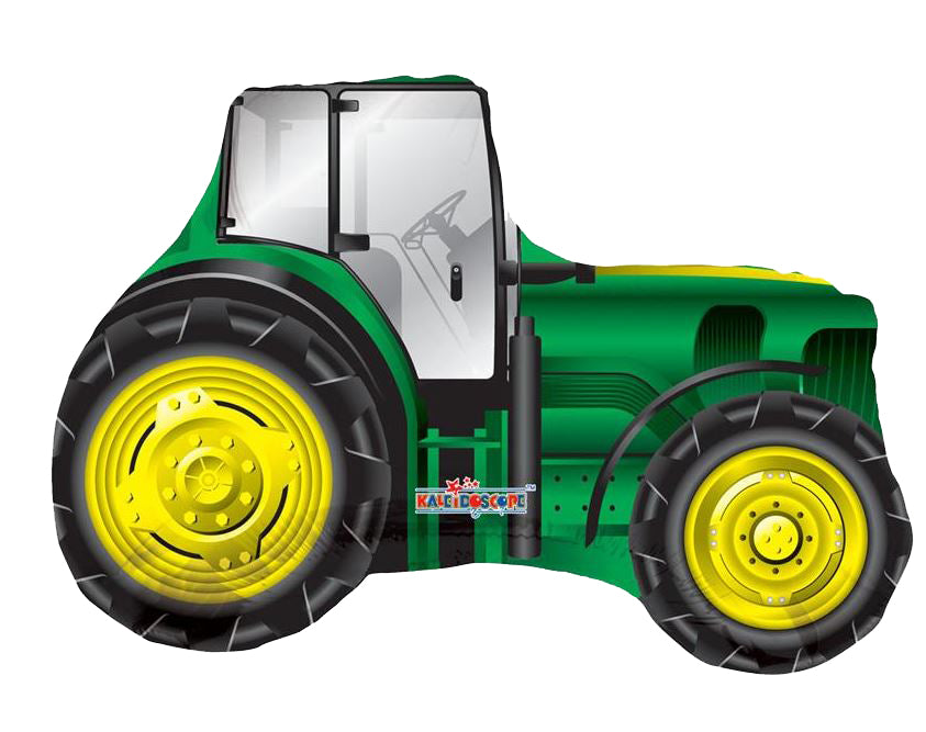 Green Tractor Balloon 28 inches