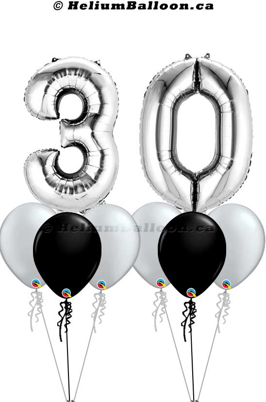Bouquet_Number_silver_34_inches_Helium_Balloon_Bouquets_Delivery_Montreal_Bouquets_Ballon_Chiffre_34_pouces_Livraison_Bouquets_ballons_Helium_Montreal_HeliumBalloon.ca