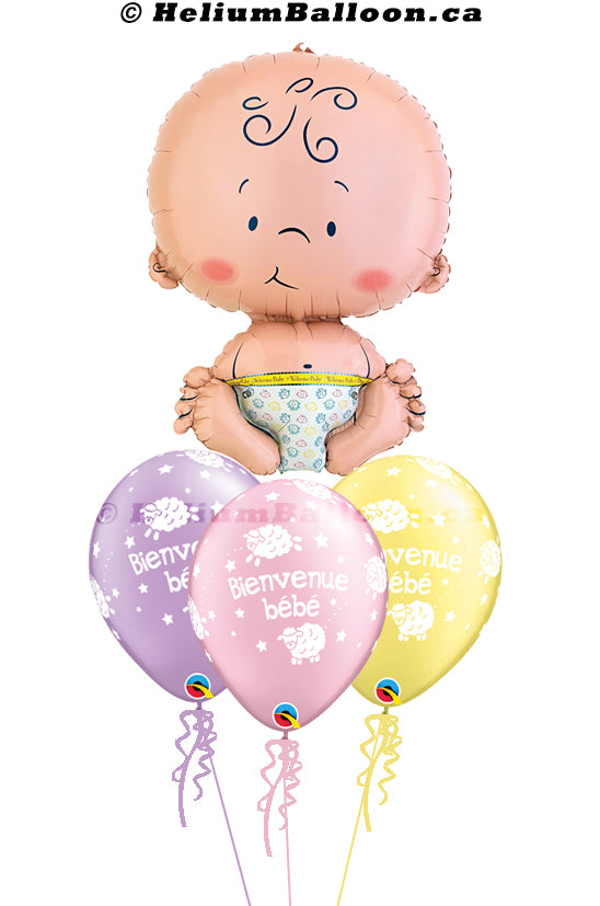 Bouquet Super Baby - Baby Shower Girl / Boy