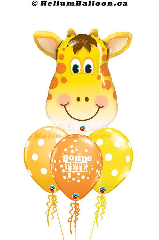 Bouquet Super Girafe Bonne Fête / Happy Birthday
