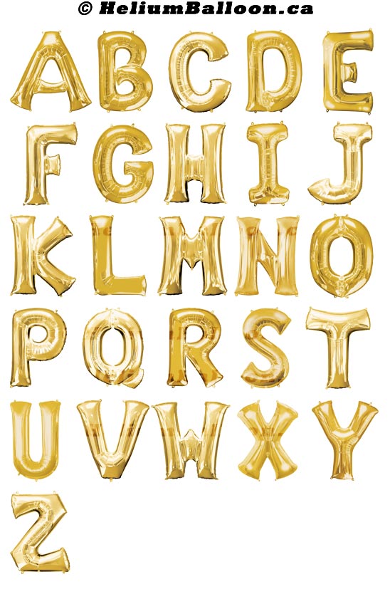 Make Your Own Balloon Banner Name Phrase Age Gold Letters 16