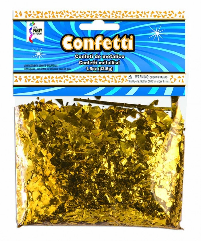 Metallic Confetti Shreds-Gold 1.5oz