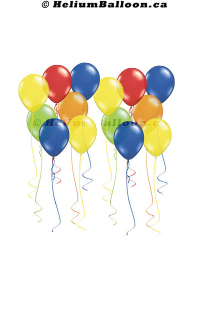 50 ballons de plafond en latex 9 pouces - TEMPS DE FLOTTEMENT 7 HEURES - (Couleurs disponibles)
