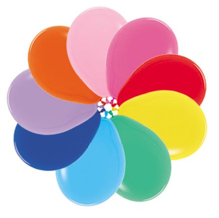 Multicolored Balloon Bags - 50 Balloons 9 Inches per Bag